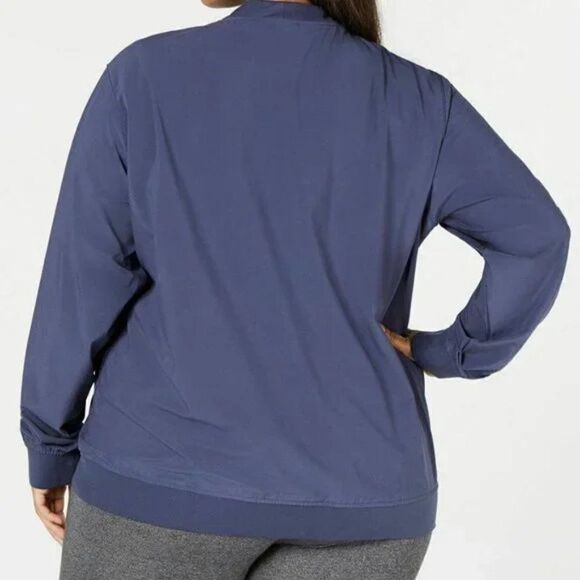 Columbia Women's Plus Size Full Zip Water Repellent Bomber Jacket Nocturna - Picture 2 of 2